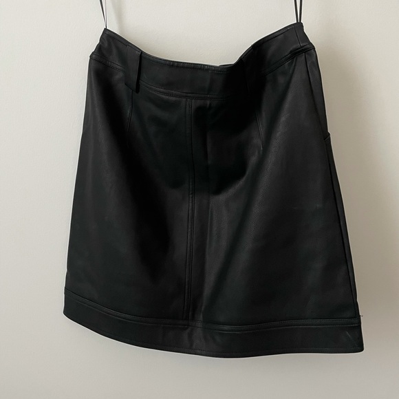 Vegan Leather Mini Skirt - Picture 2 of 2